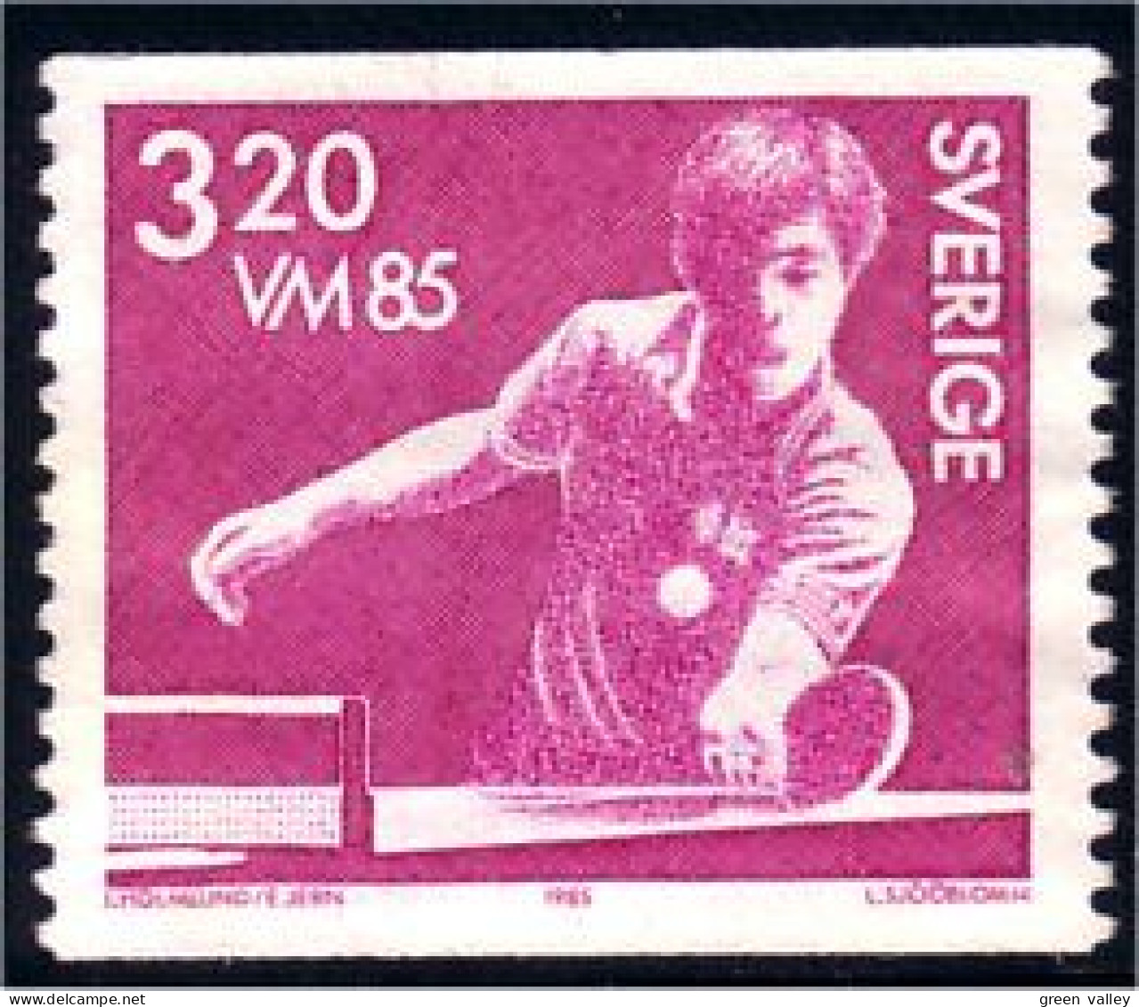 840 Sweden Table Tennis Ping Pong No Gum (SWE-84) - Tischtennis