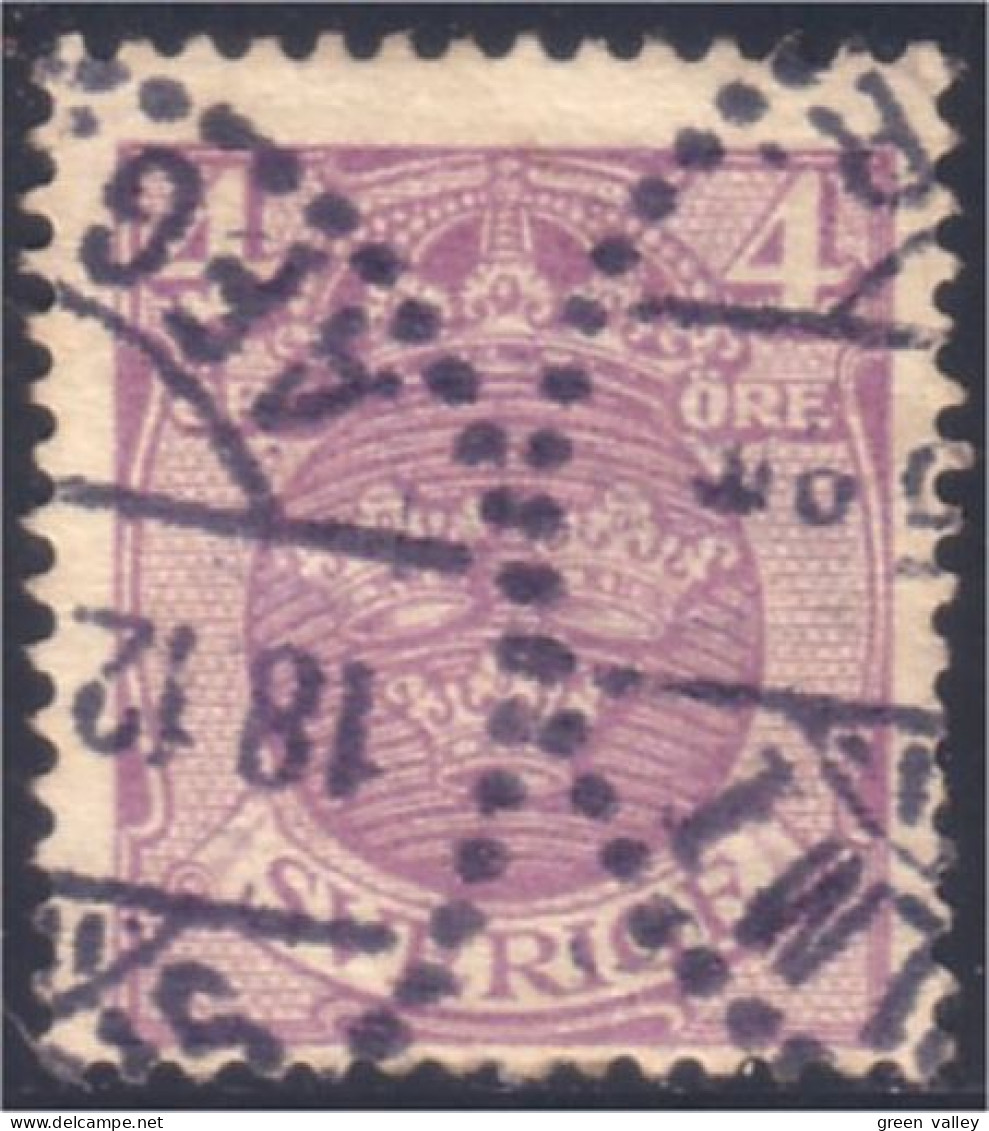 840 Sweden 4o Violet (SWE-20) - Used Stamps