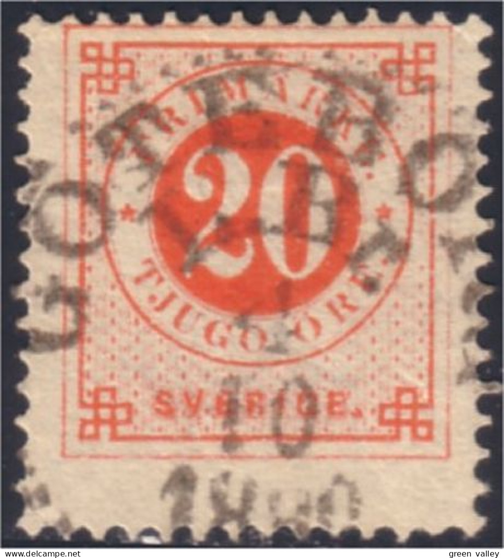 840 Sweden 20o Posthorn (SWE-15) - Used Stamps