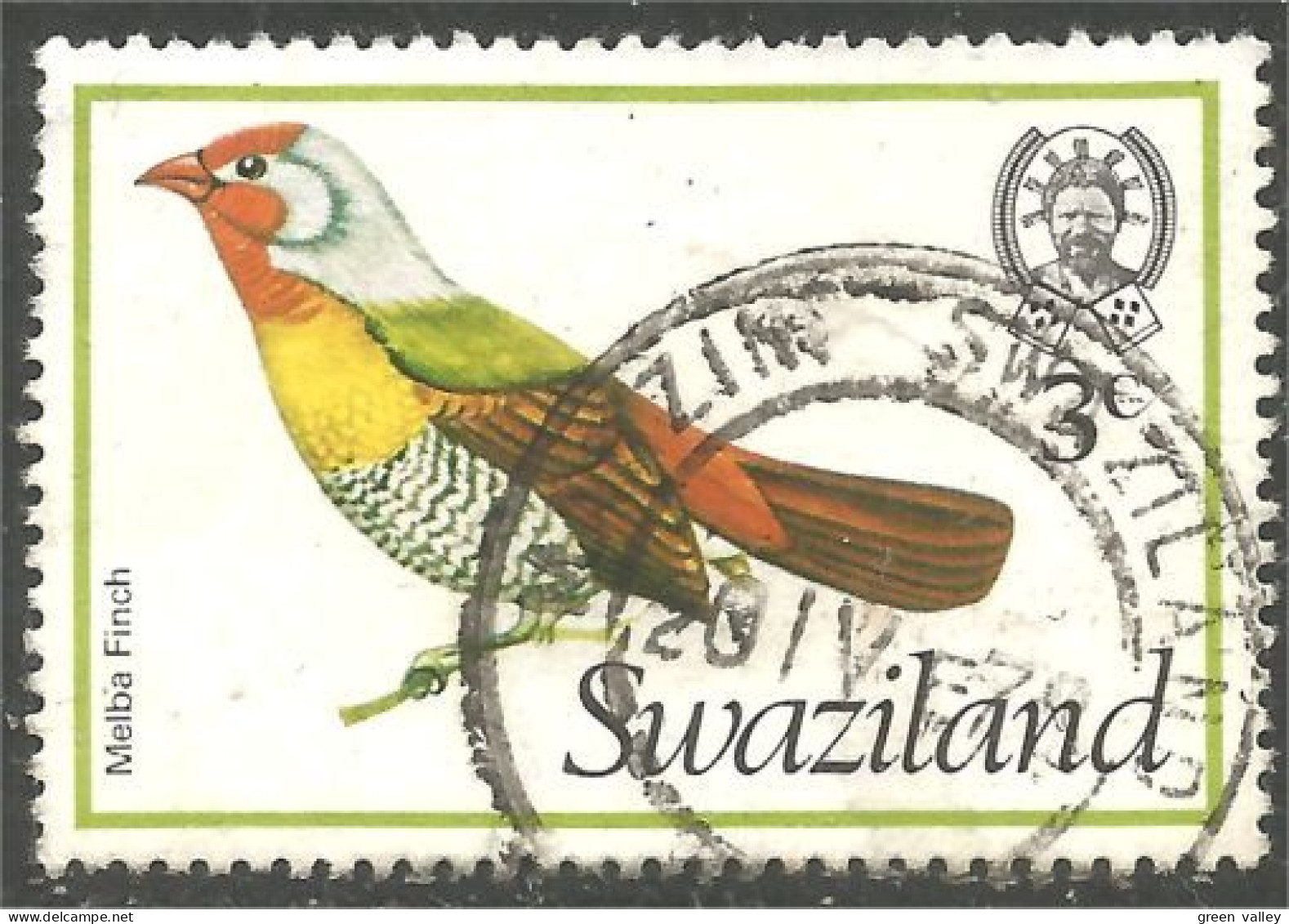 844 Swaziland Oiseau Bird Vogel Uccello Melba Finch Fringuello Fink Bouvreuil (SWZ-32c) - Swaziland (1968-...)