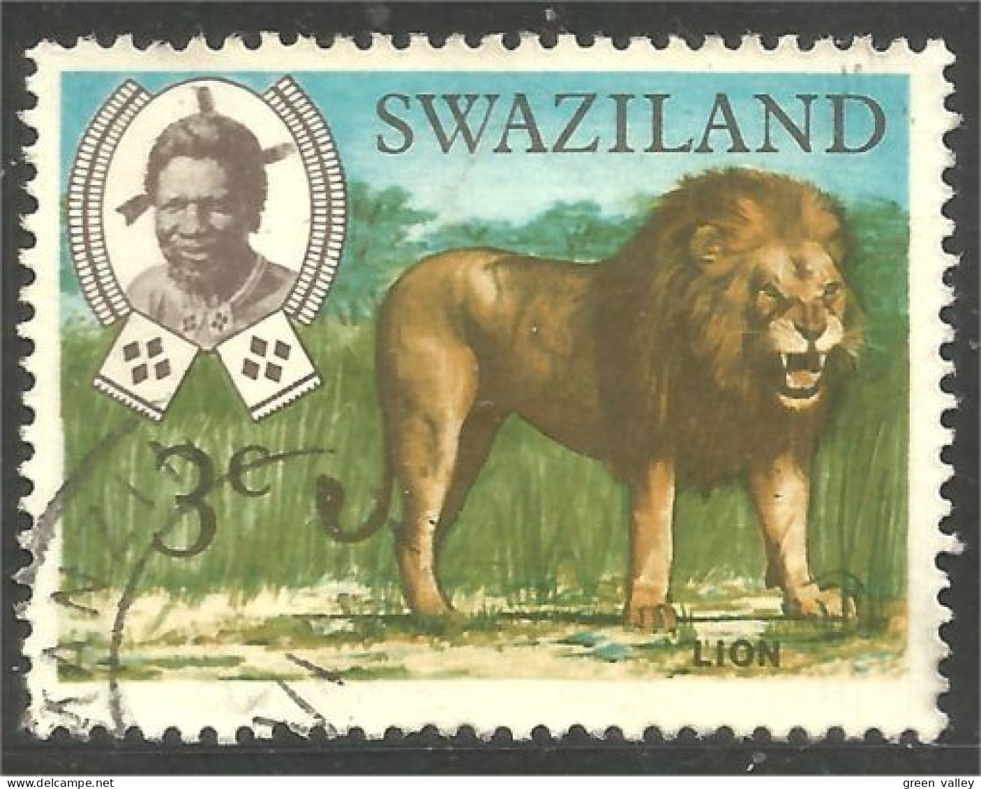 844 Swaziland Lion Löwe Leone Leeuw Leon (SWZ-31a) - Swaziland (1968-...)