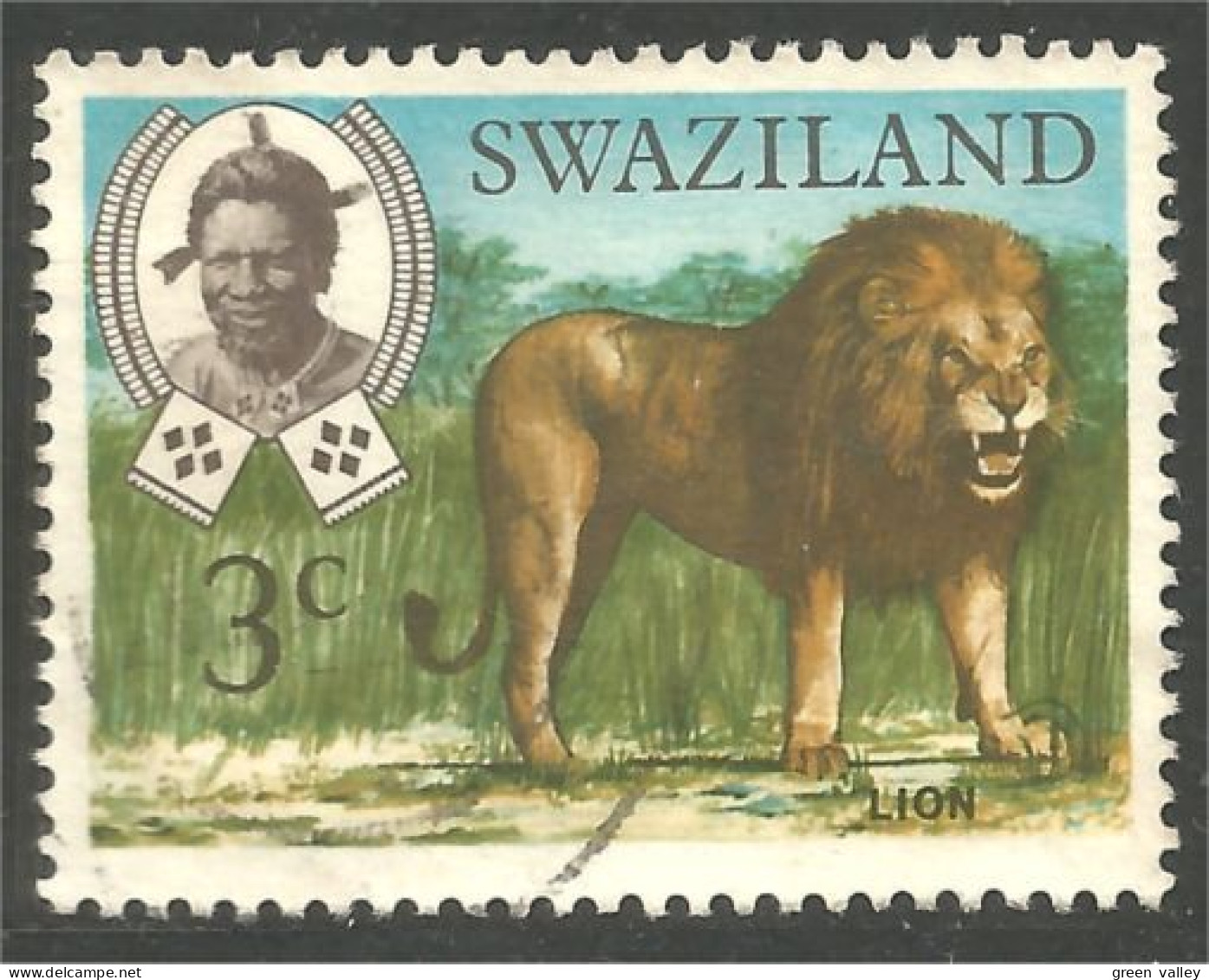 844 Swaziland Lion Löwe Leone Leeuw Leon (SWZ-31b) - Swaziland (1968-...)