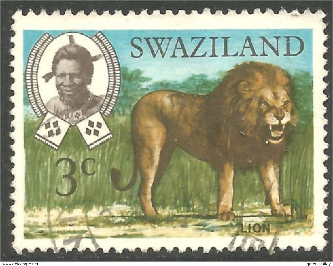 844 Swaziland Lion Löwe Leone Leeuw Leon (SWZ-31c) - Swaziland (1968-...)