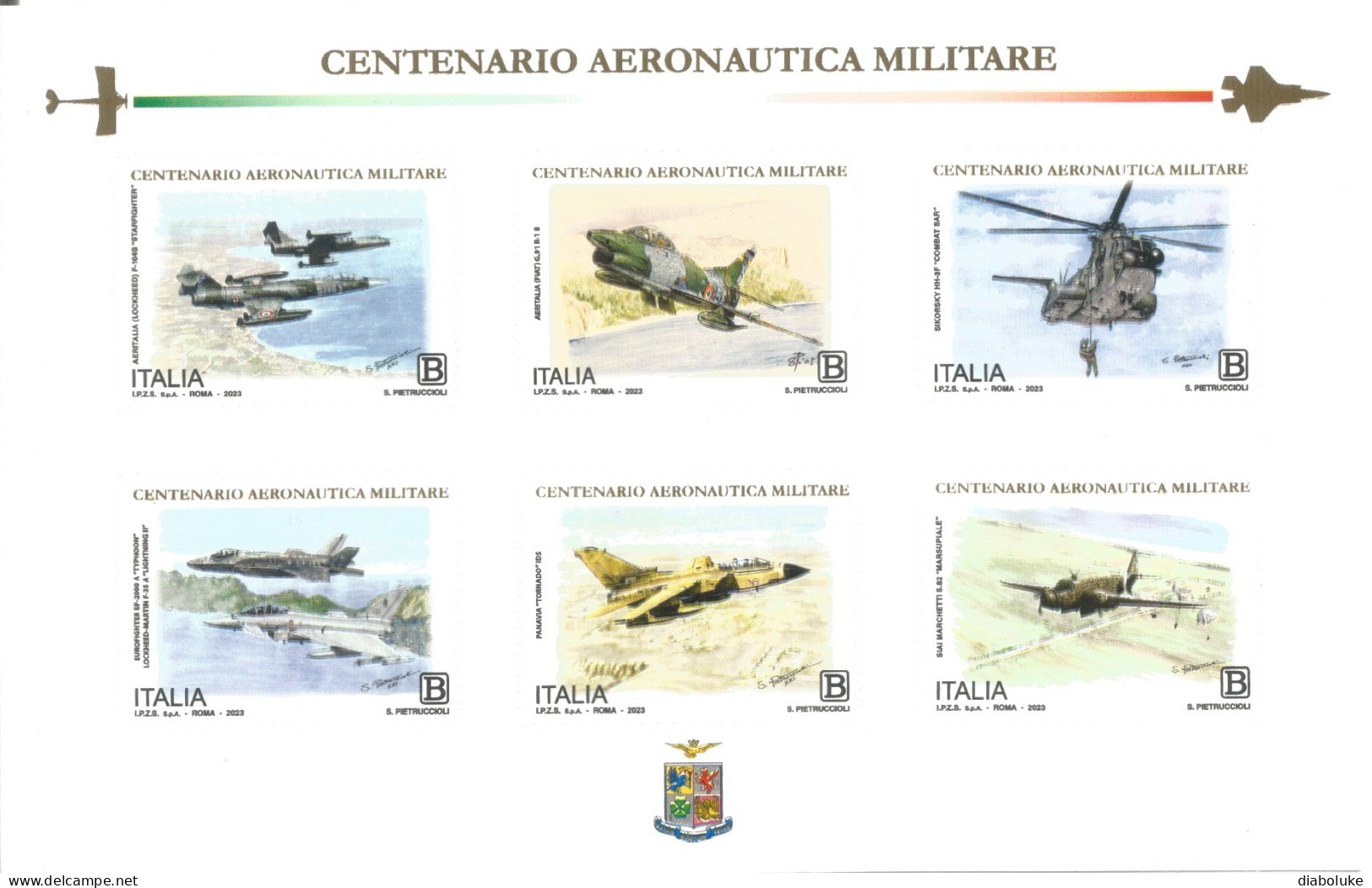 (REPUBBLICA ITALIANA) 2023, AERONAUTICA ITALIANA - Foglietto Nuovo MNH* - Blocs-feuillets