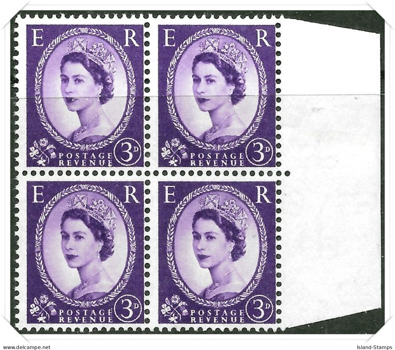 QEII Pre Decimal Wilding Definitive 3d Block Of 4 Unmounted Mint Hrd2a - Unused Stamps