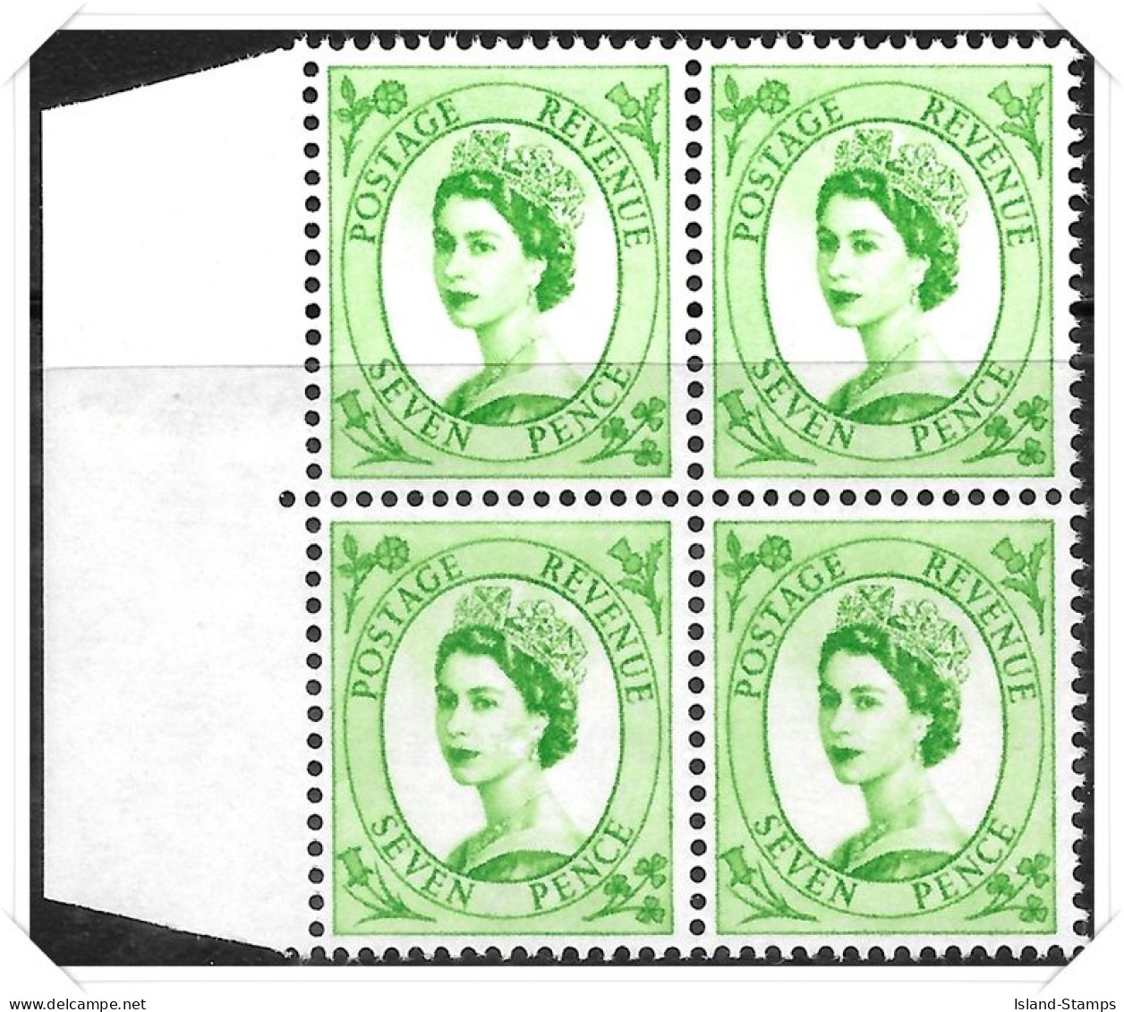 QEII Pre Decimal Wilding Definitive 7d Block Of 4 Unmounted Mint Hrd2a - Unused Stamps
