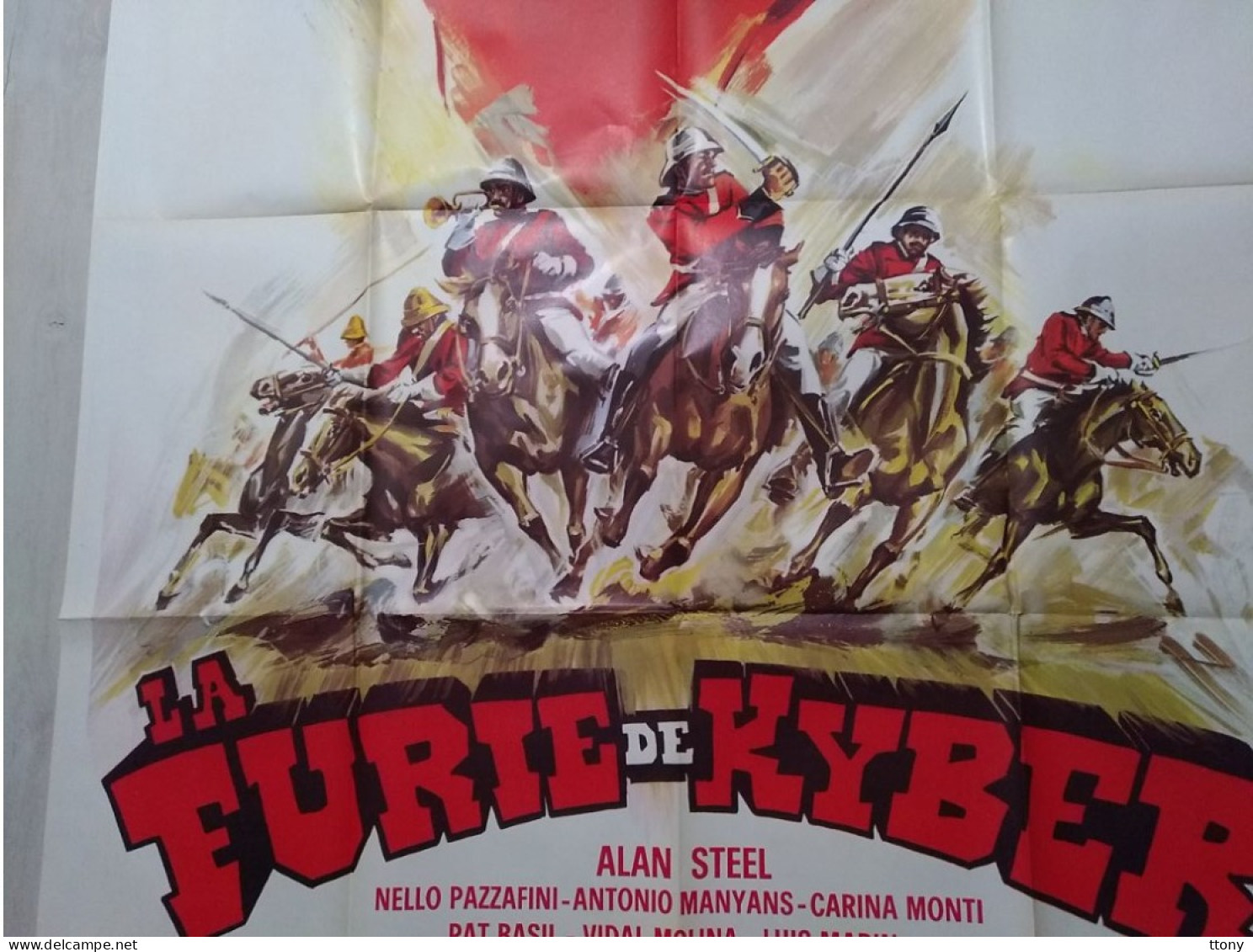 Une Affiche Cinéma Grand Format   1 ,60 M X 1, 20 M  : La Furie De Kyber   Année 1970   ( Affiche Pliée ) - Manifesti & Poster