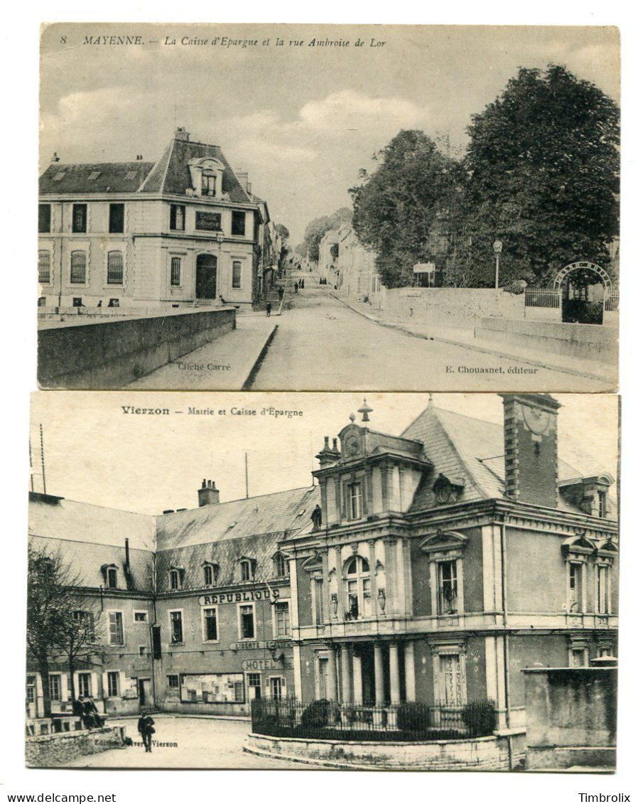 FRANCE - LOT De 10 Cartes Postales De CAISSES D' EPARGNE - Banks