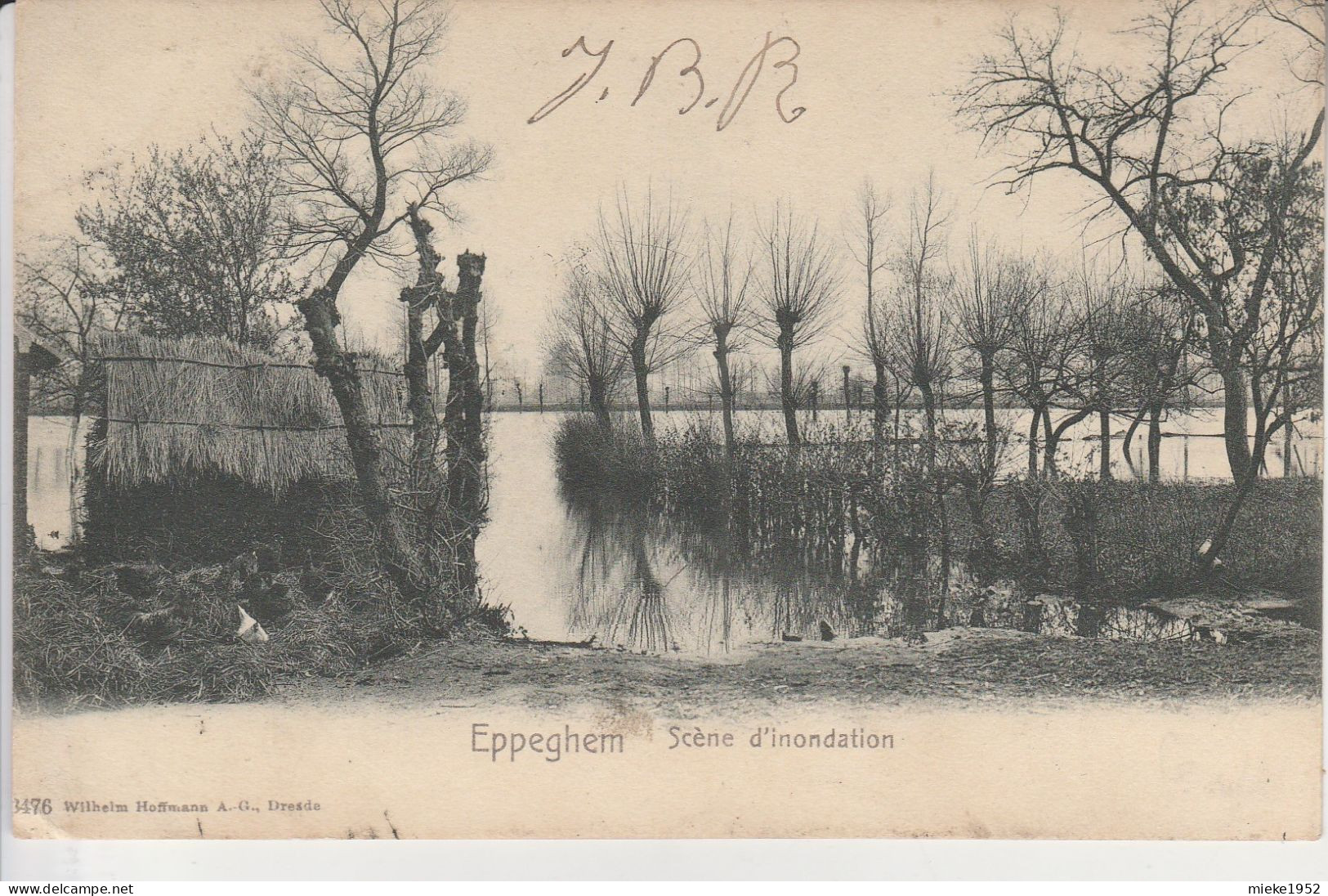 Eppegem - Eppeghem ( Zemst ) Scène D' Inondation  ,( Editeur :  Wilhelm Hoffmann  N° 3476 ) - Zemst