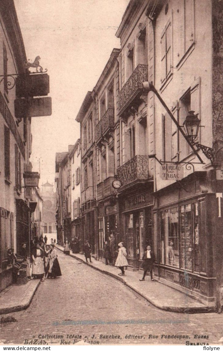 Bazas - Rue Fontespan - Bureau De Tabac - Horlogerie - Bazas