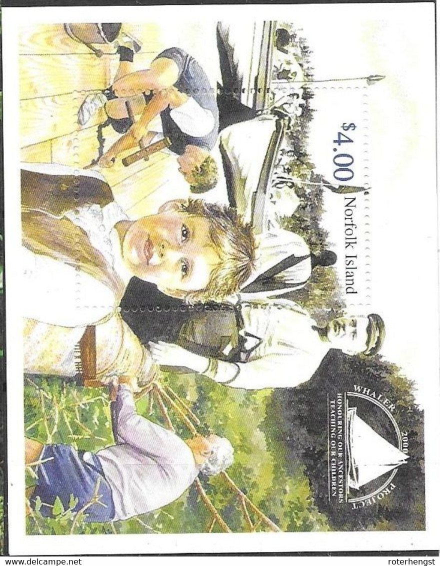 Norfolk Island Mnh ** Sheet 2000 6 Euros - Isla Norfolk