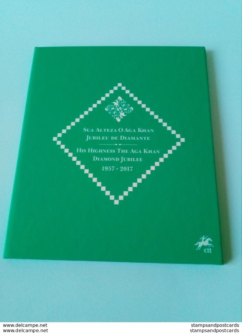 Portugal 2018 Aga Khan Jubilee Bloc Spécial Véritable Diamant Special Souvenir Sheet Real Diamond Islam Ismaili - Neufs