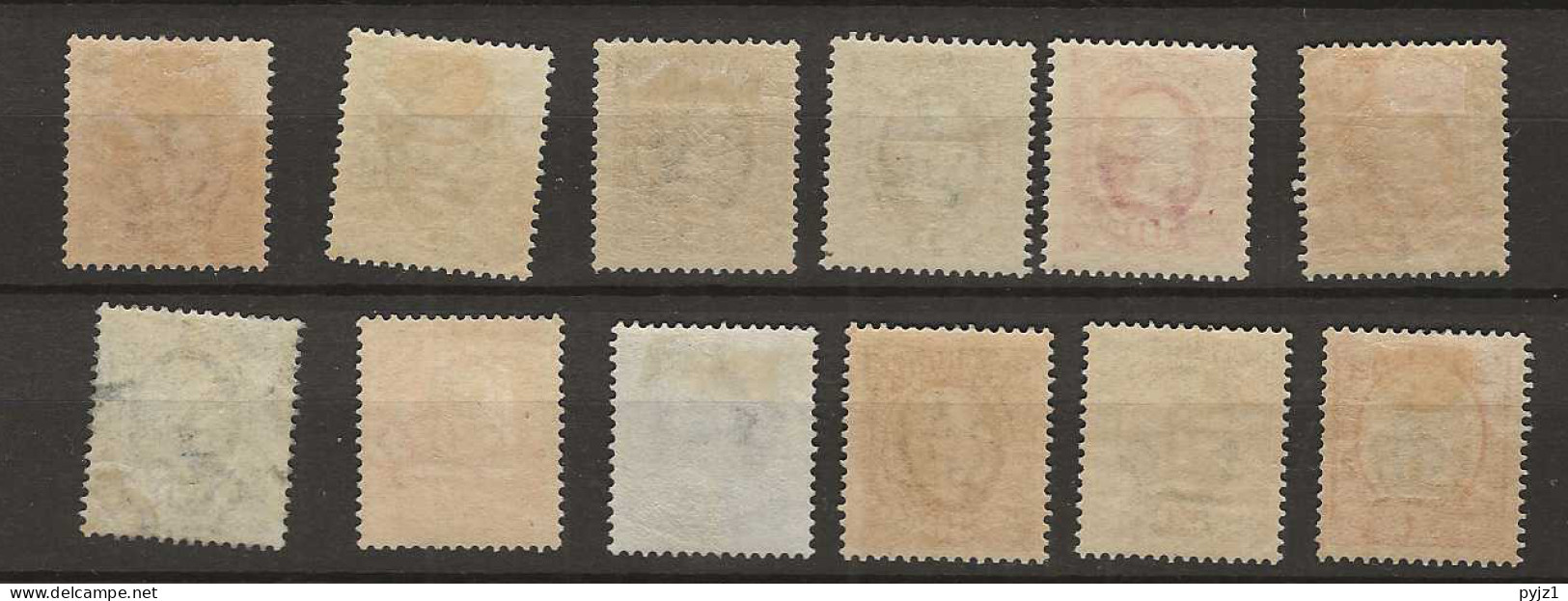 1891 MH Sweden Mi 41-49 - Nuevos