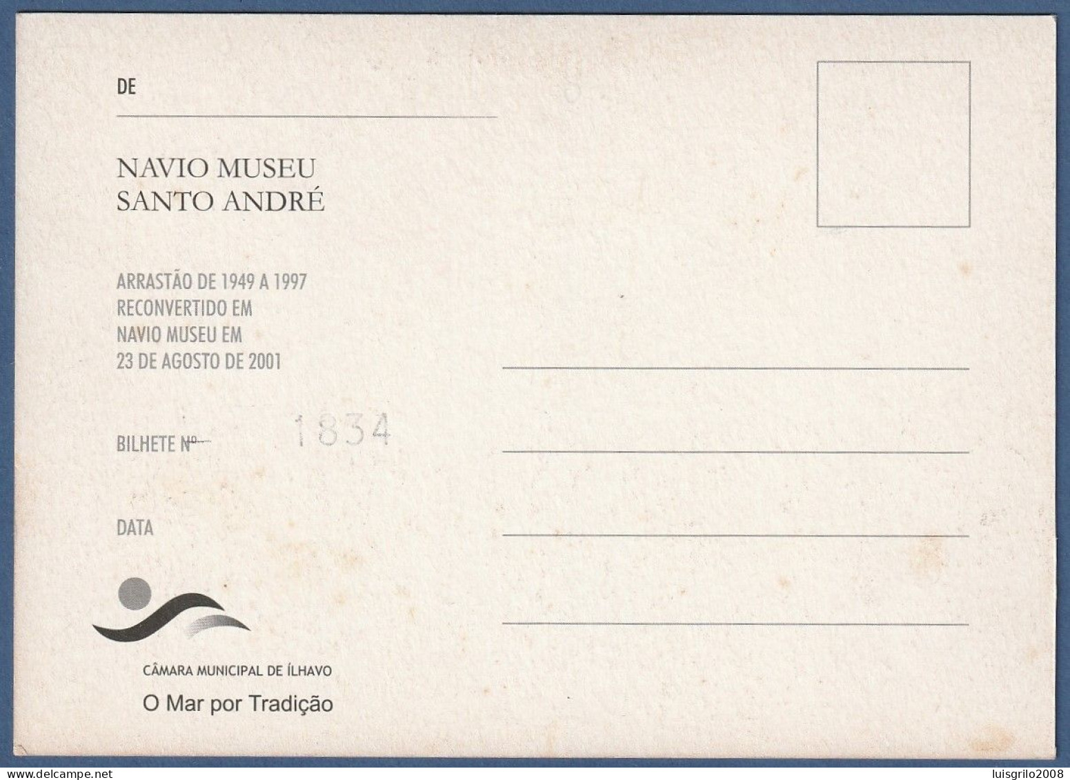 Aveiro - Navio Museu Santo André -|- Arrastão De 1949-1997, Reconvertido Em Navio Museu Em 2001 - Aveiro