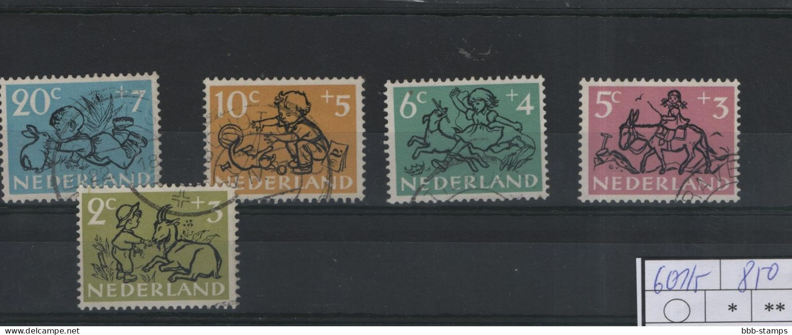 Niederlande Michel Cat.No. Used 601/605 - Nuovi