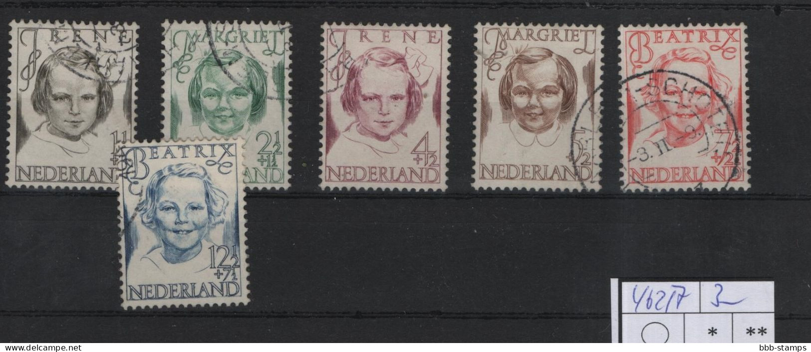 Niederlande Michel Cat.No. Used 462/467 - Used Stamps