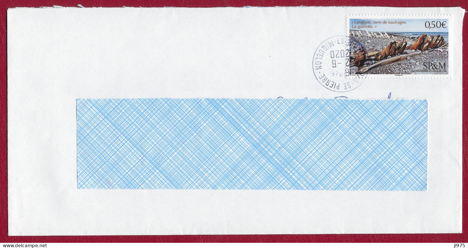 St.Pierre Et Miquelon  2019 Oblitéré YT 1215    " Langlade  Terre De Naufrages  " Cachet St.Pierre 12-2020 - Storia Postale