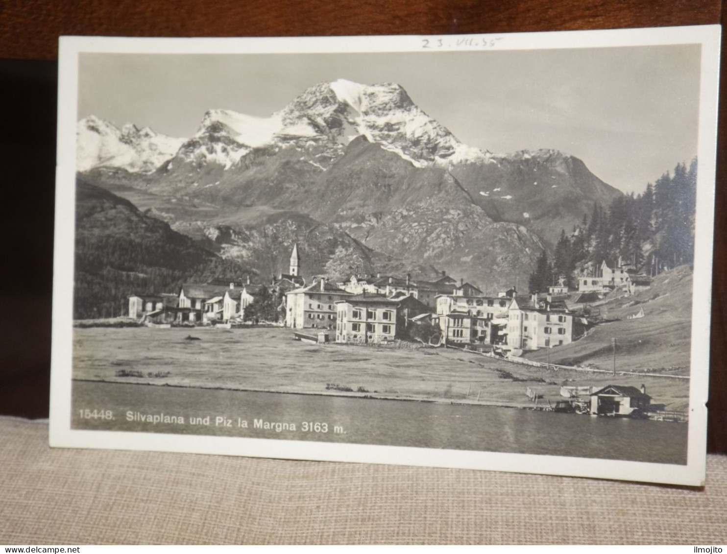 POSTCARD SILVAPLANA UND PIZ LA MARGNA SWISS SVIZZERA AK CPA - Silvaplana