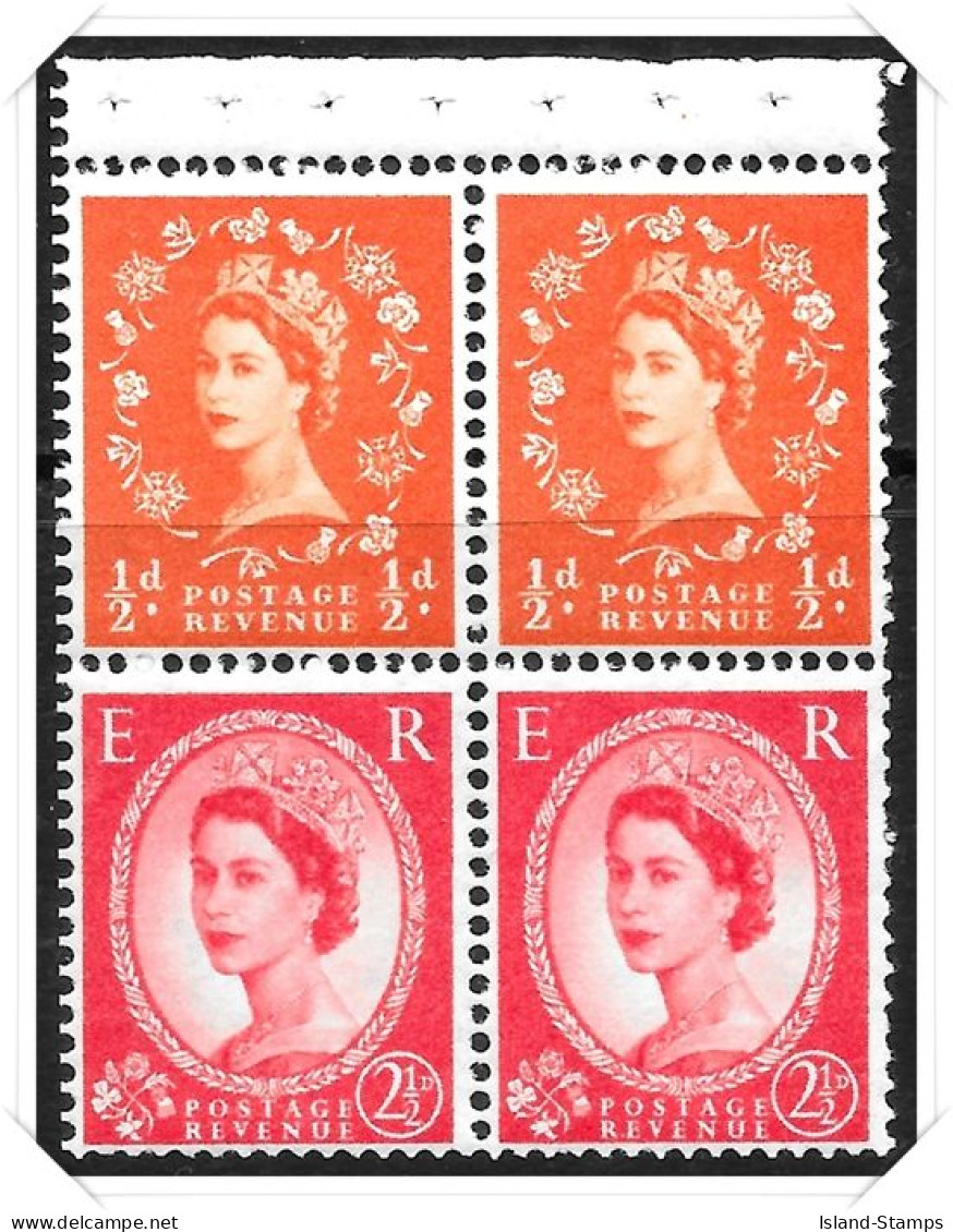 QEII SG 570n Wilding Booklet Pane Unmounted Mint Hrd2a - Ungebraucht