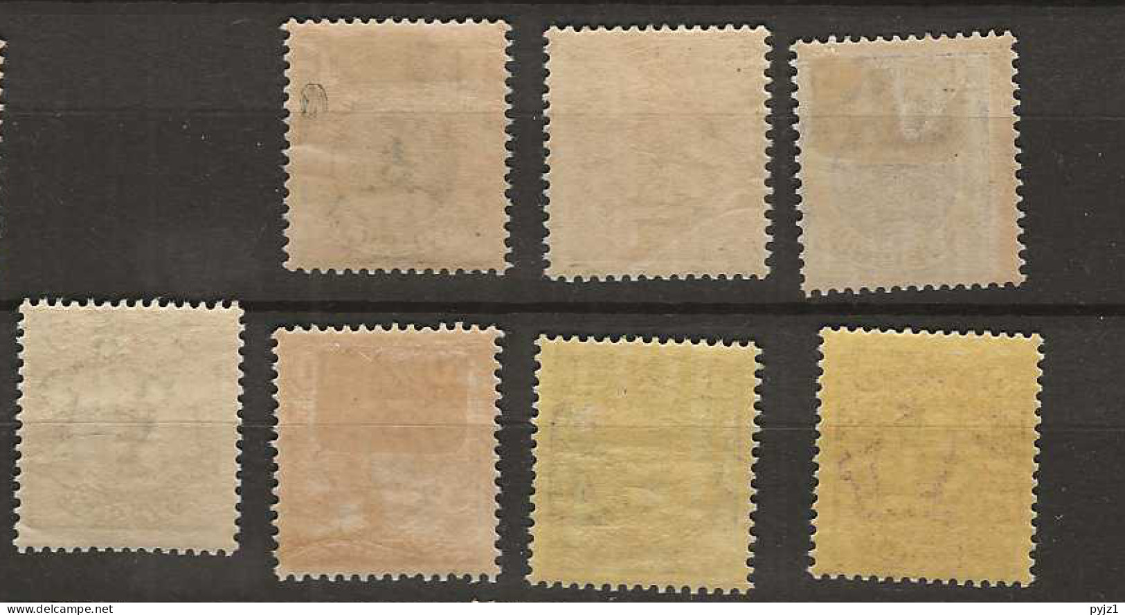 1911 MH Sweden Mi 57-63 Watermark Crown - Neufs