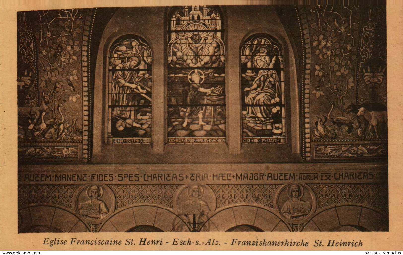 ESCH-SUR-ALZETTE - Église Franciscaine Si.Henri - Franziskanerkirche St.Heinrich - Peintures De Nic.Brucher D'Elvange - Esch-Alzette