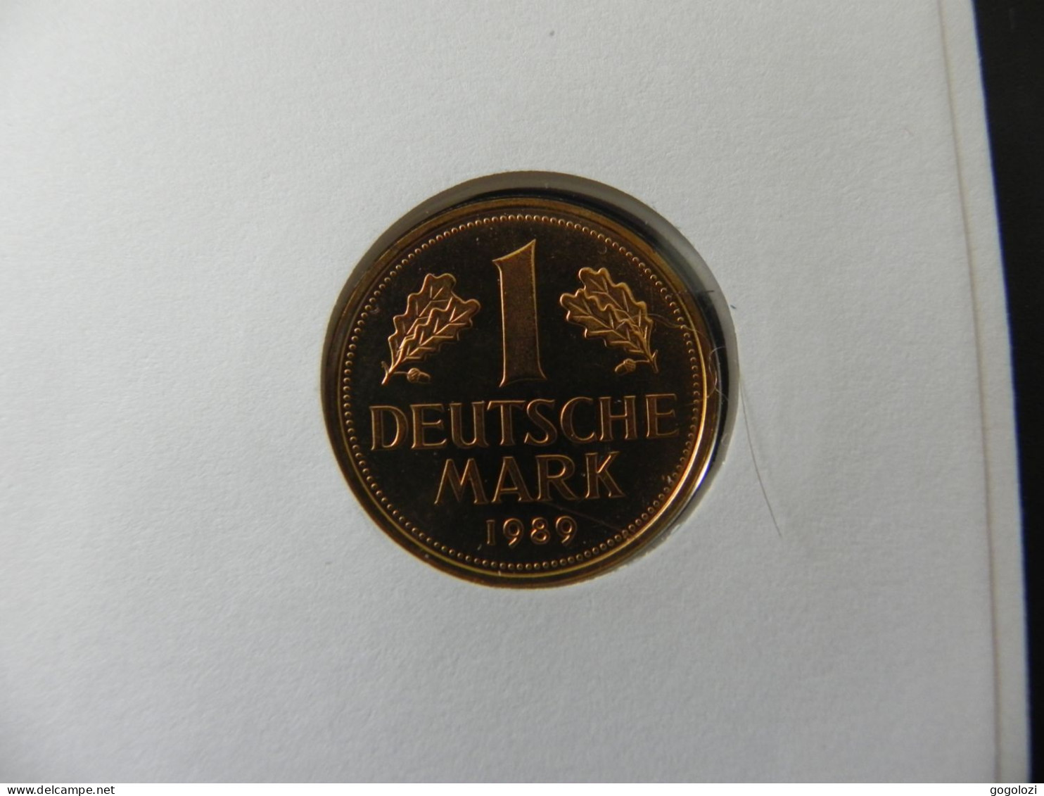 Deutschland Germany 1 Mark 1989 J - Walter Scheel - Numis Letter - 1 Mark