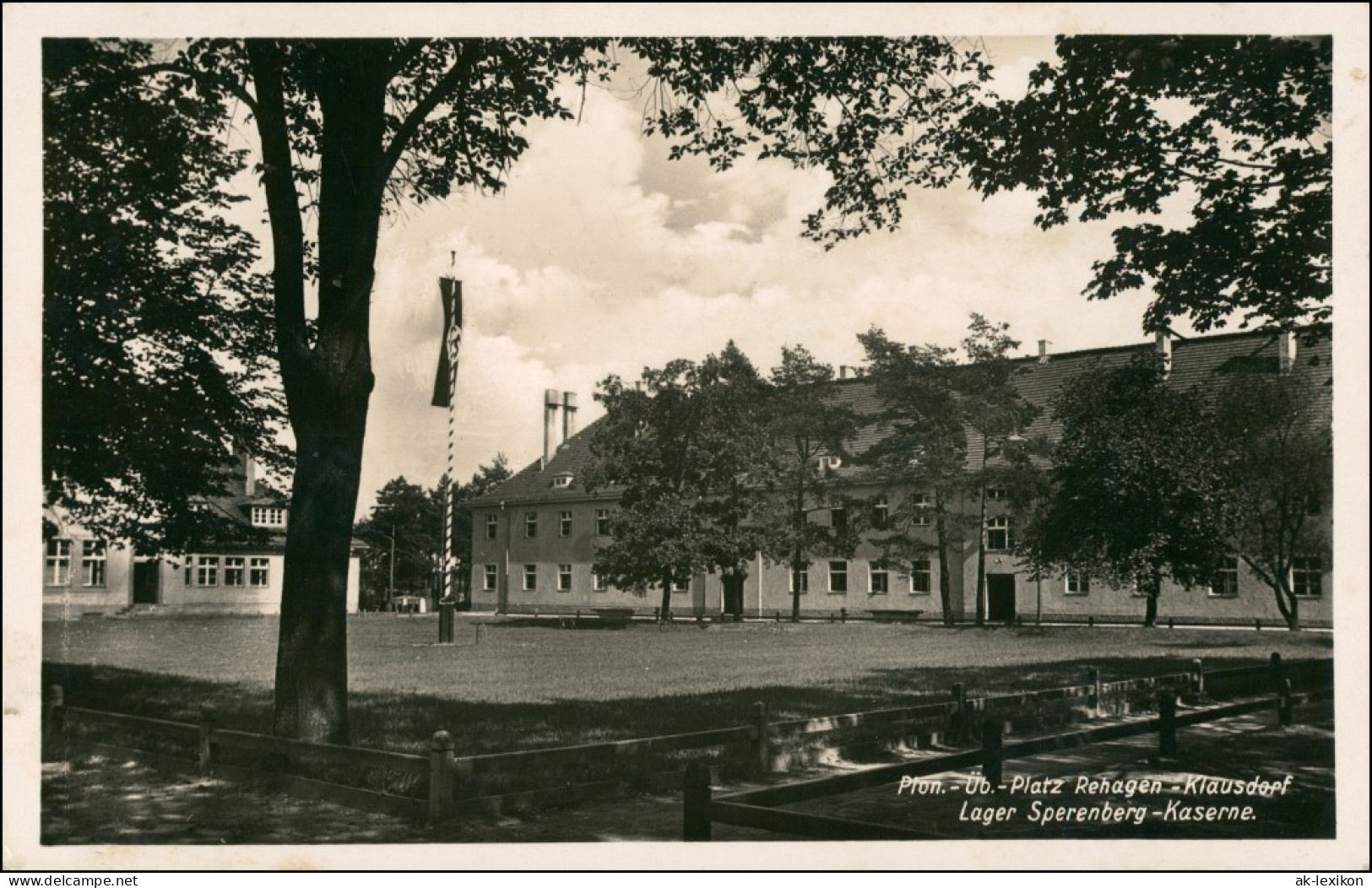 Ansichtskarte Sperenberg-Am Mellensee Truppenübungsplatz Hackenkreuzflagge 1939 - Sperenberg