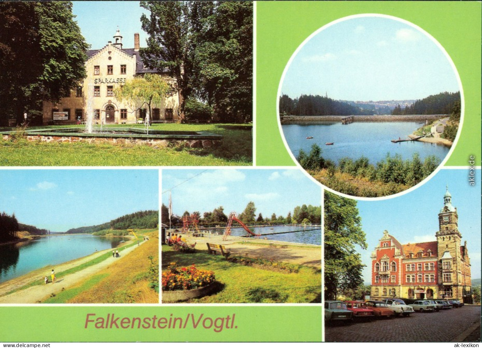 Falkenstein Königstein (Taunus) Schloss, Talsperre  Sperrmauer, Freibad 1990 - Koenigstein