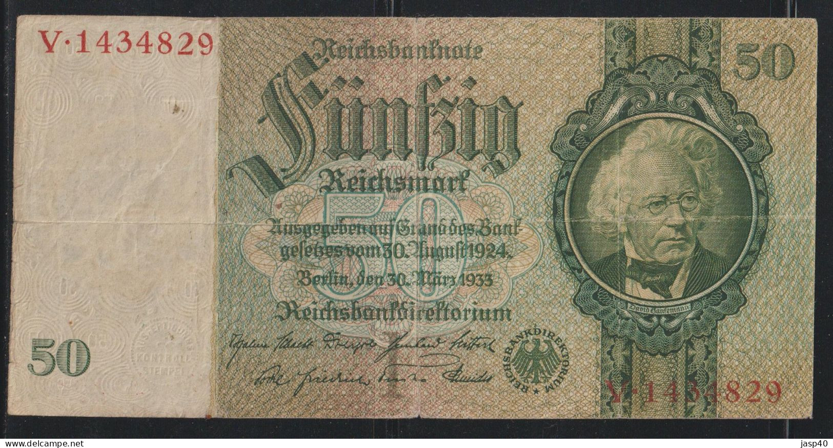 ALEMANHA - 50 MARCOS - 50 Reichsmark