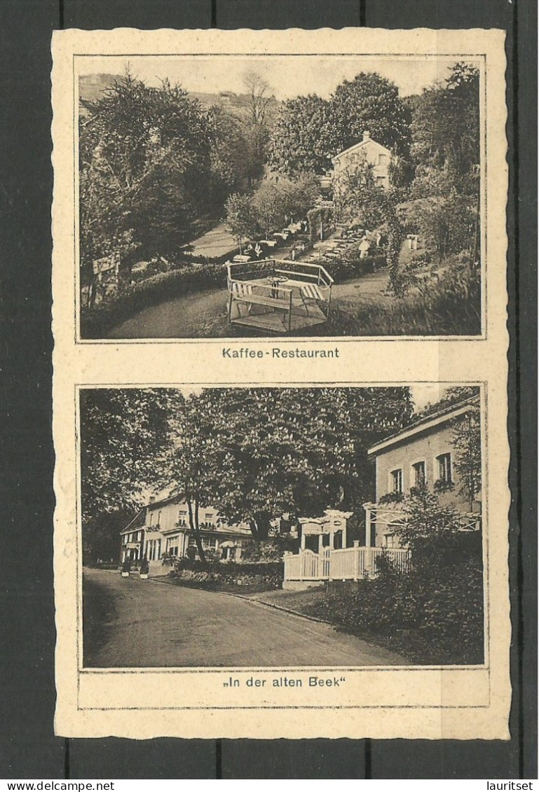 Germany Deutschland Kaffee Restaurant "In Der Alten Beek" H. Birmes W. - Elberfeld O 1936 Werbestempel Luftpost ... - Hotels & Restaurants