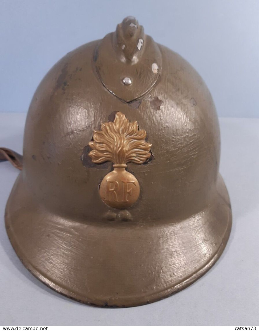 CASQUE ADRIAN MODELE 1926 GENDARMERIE MOBILE WW2 INFANTERIE - Casques & Coiffures