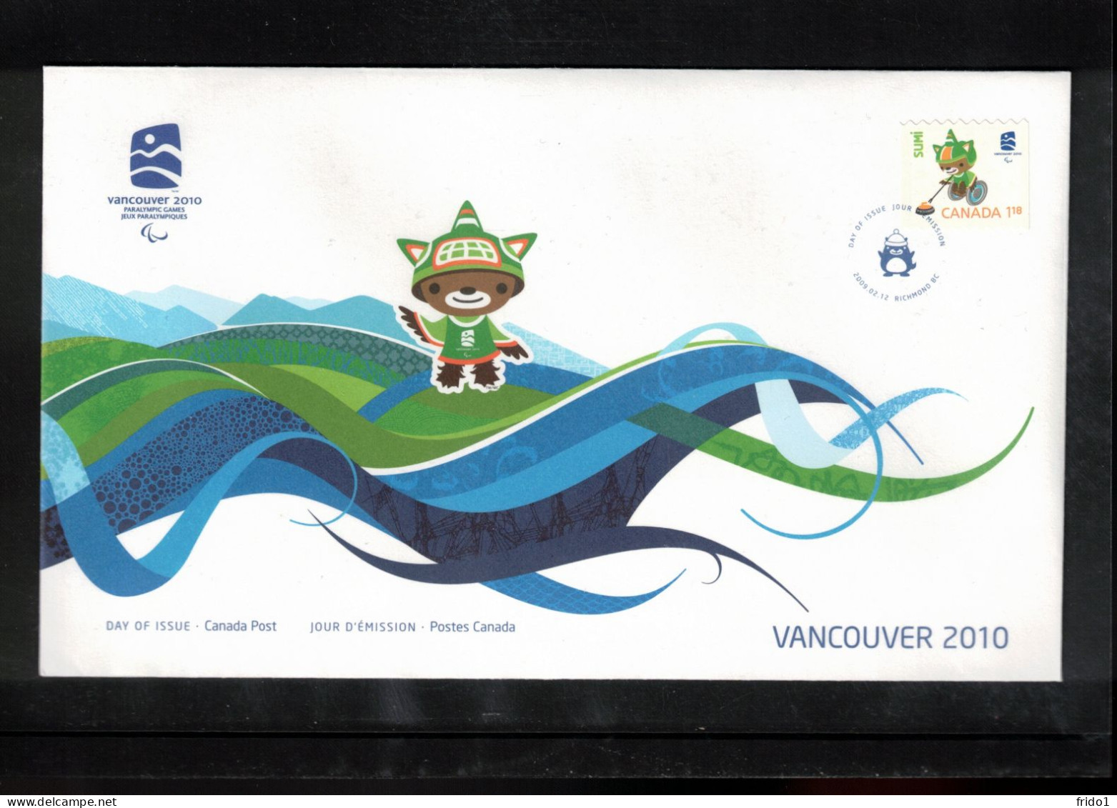Canada 2009 Olympic Games Vancouver FDC - Winter 2010: Vancouver
