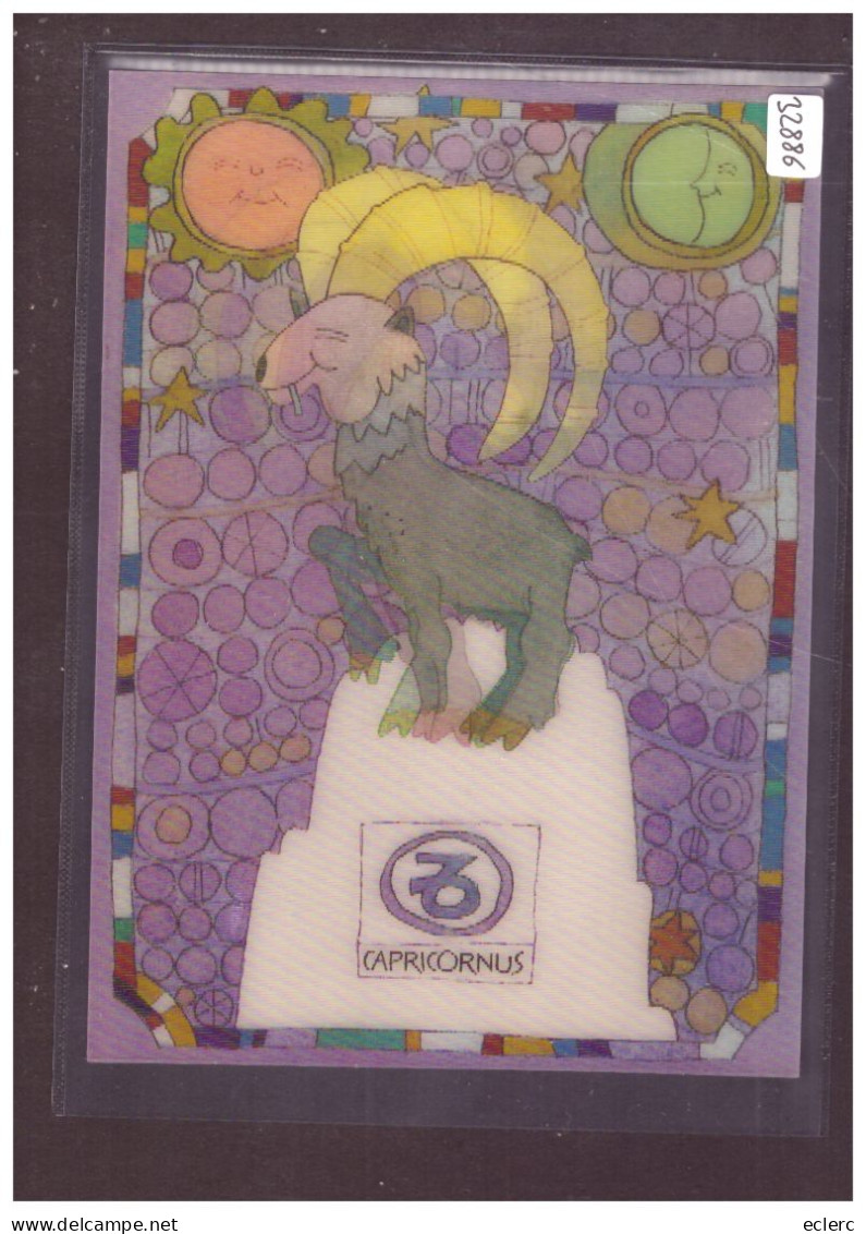 FORMAT 10x15cm - CARTE 3D - SIGNE DU ZODIAQUE - CAPRICORNE - TB - Astrologia