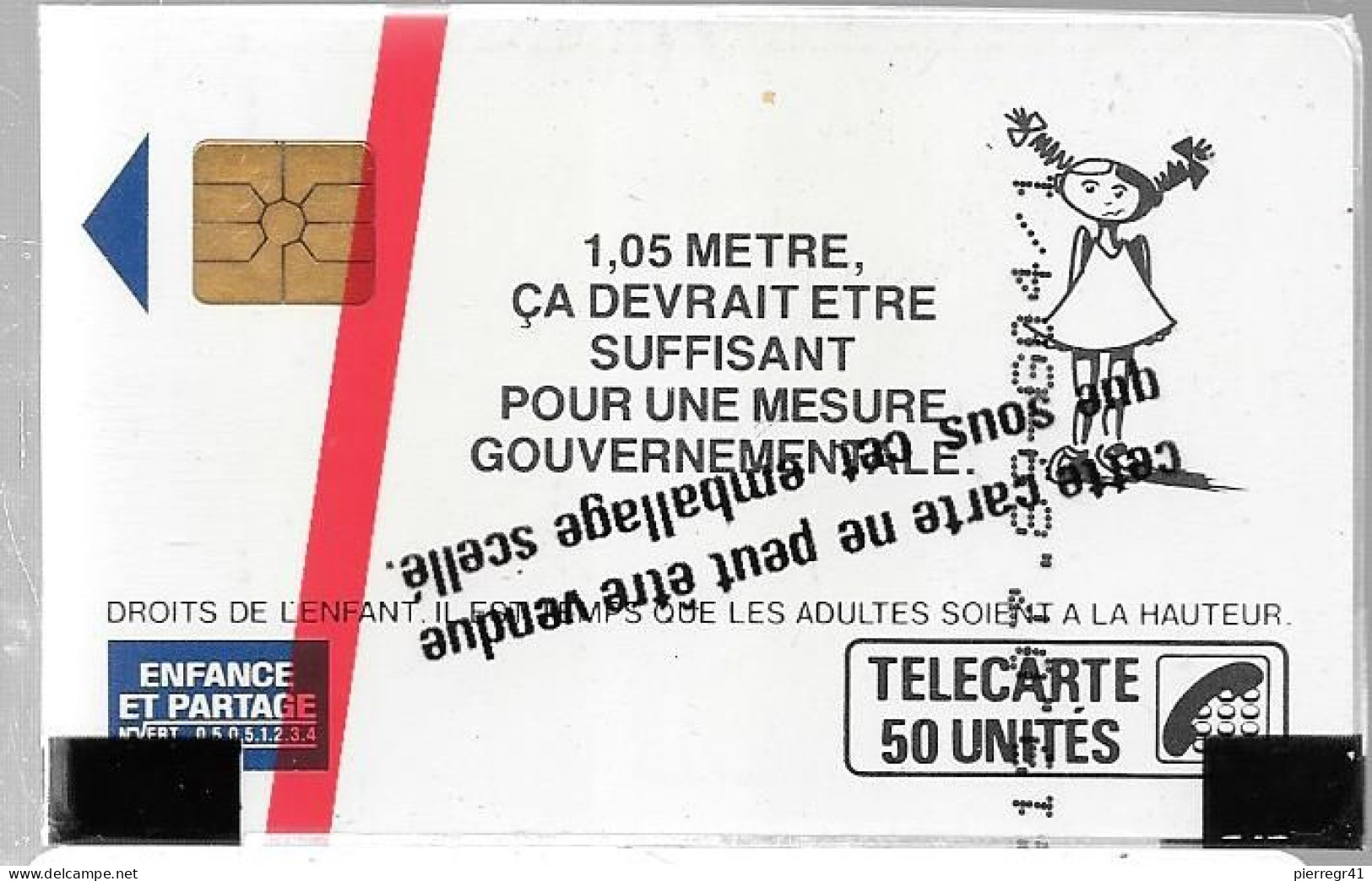 CARTE²°-PUBLIC-07/89-F83-50 U-GEM1-ENFANCE  ET PARTAGE-FILE-V°N° 246A-NSB-T BE - 1989