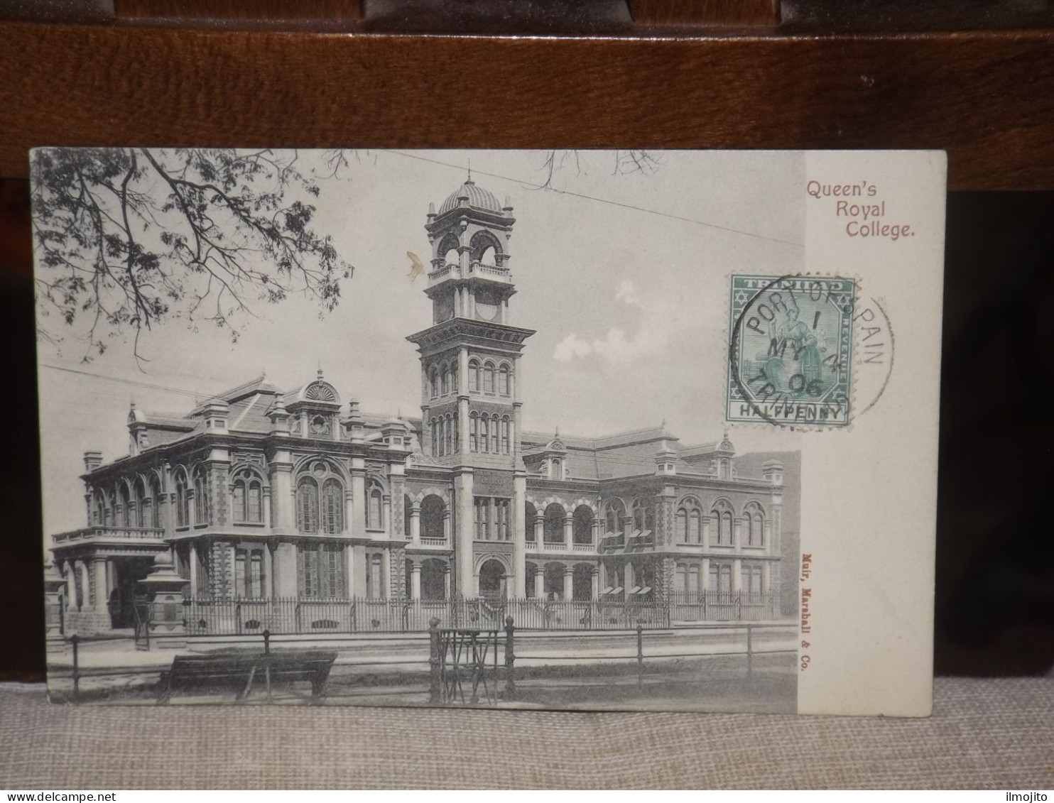 TARJETA POSTAL PORT OF SPAIN TRINIDAD QUEEN 'S ROYAL COLLEGE AK CPA - Trinidad