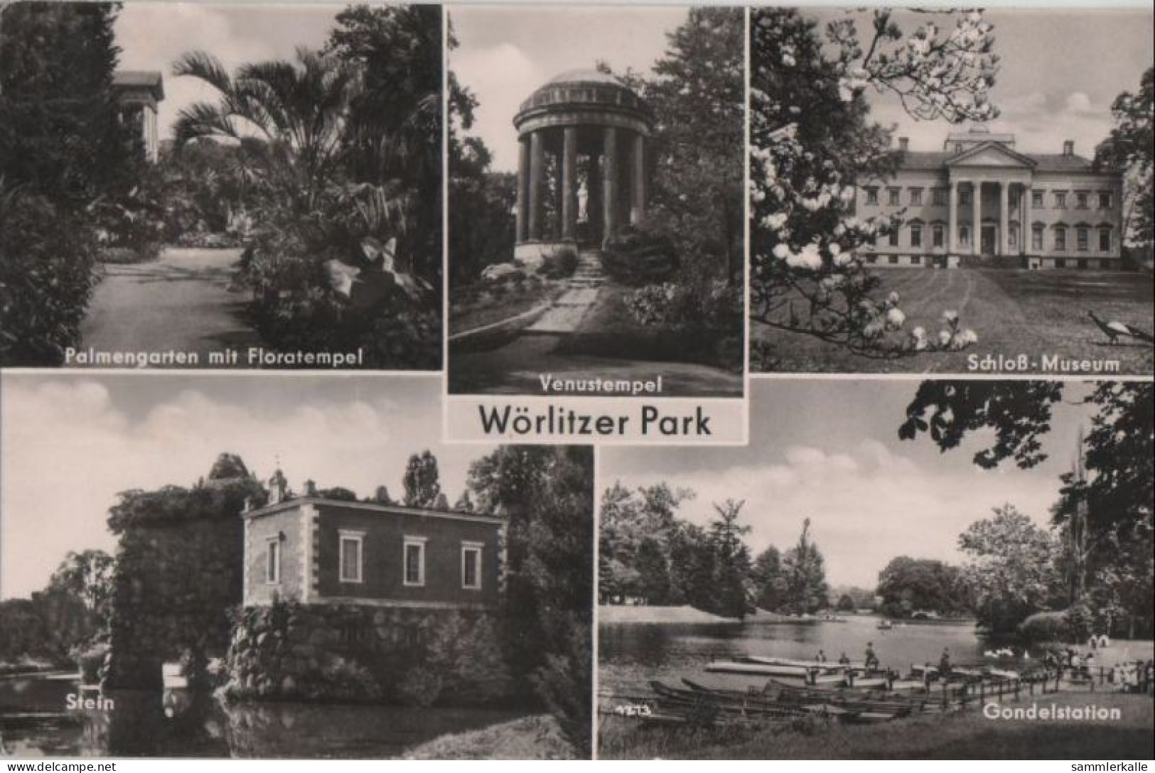 87756 - Wörlitz - Wörlitzer Park, U.a. Gondelstation - 1961 - Woerlitz