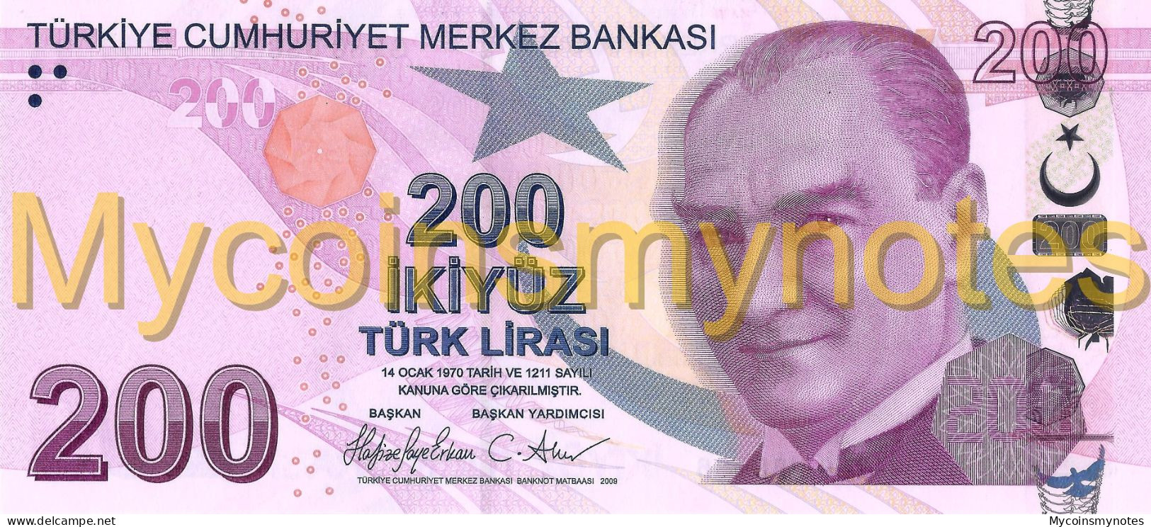 TURKEY, 200 Turkish Lira, 2024, PNEW, Series G, New Signature, UNC - Turquia