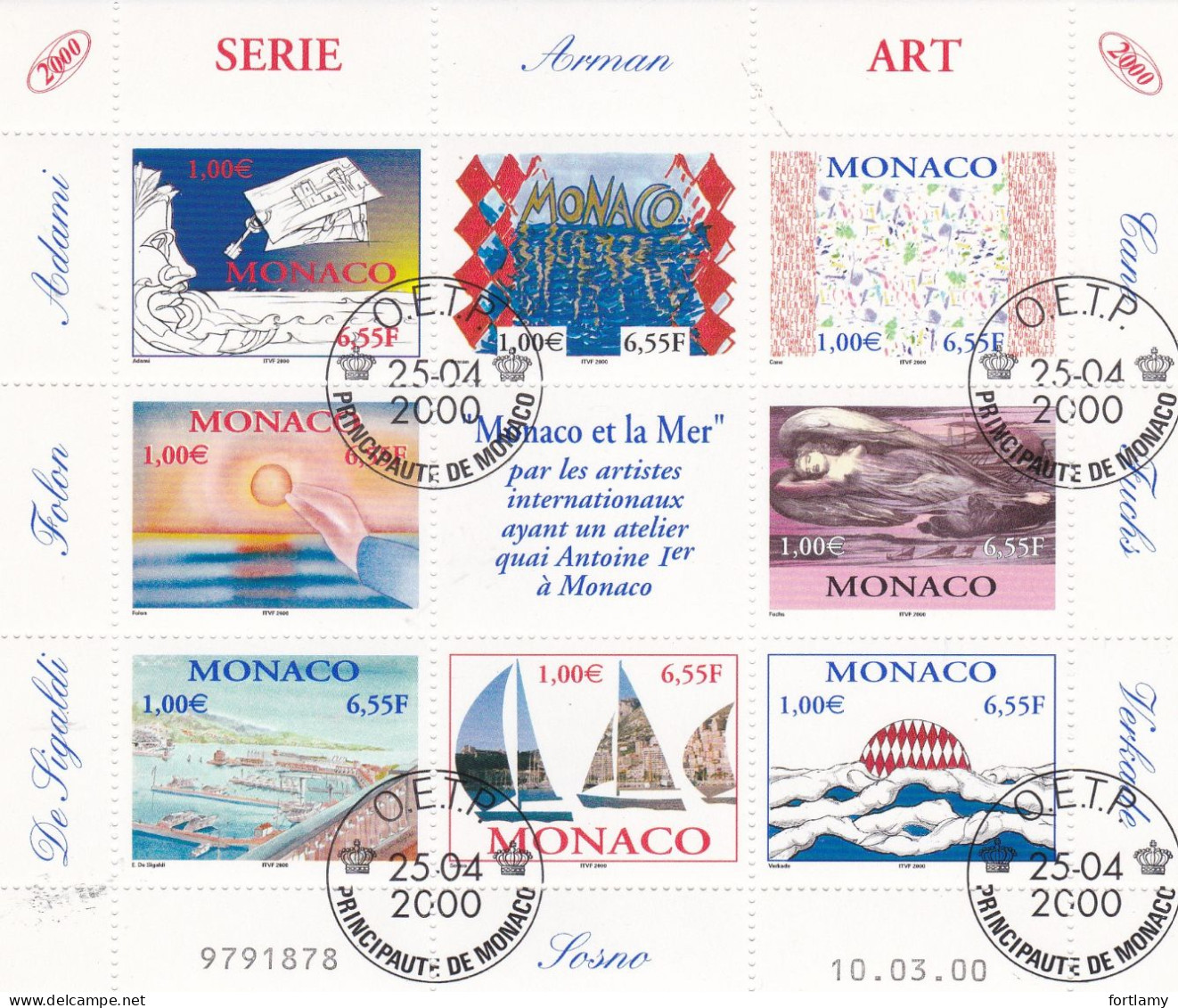 LOT 2005 MONACO OBLITÉRÉS - Collections, Lots & Séries