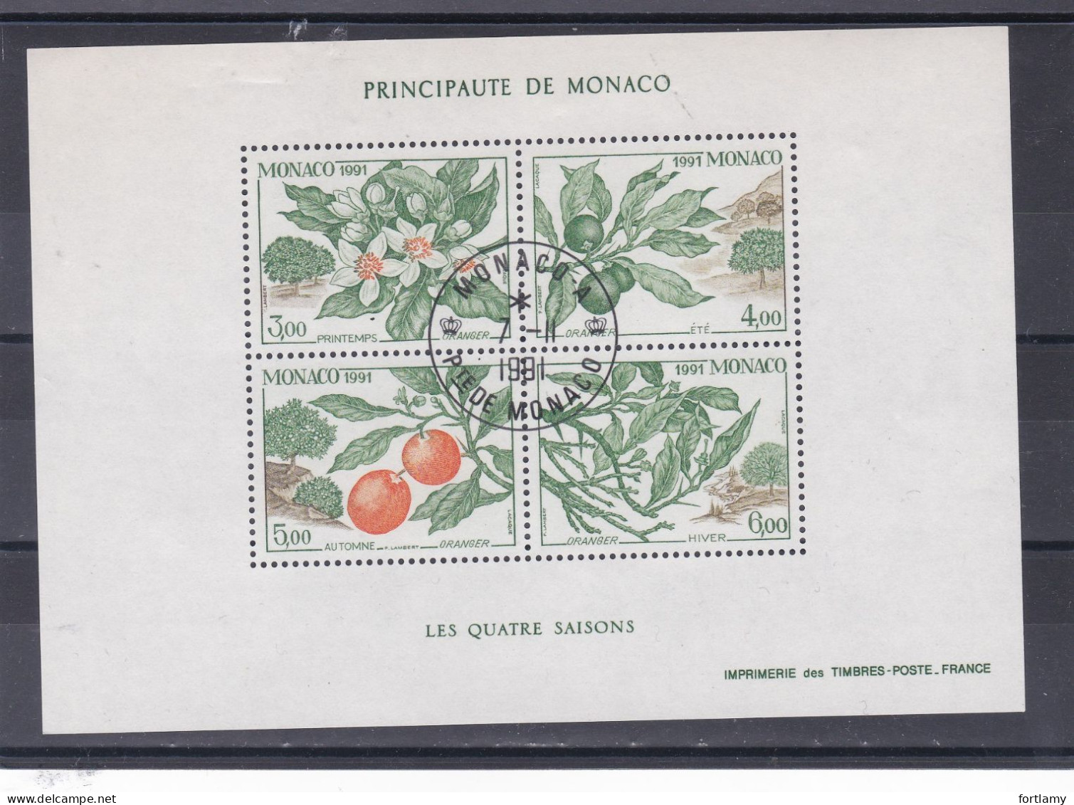 LOT 2005 MONACO OBLITÉRÉS