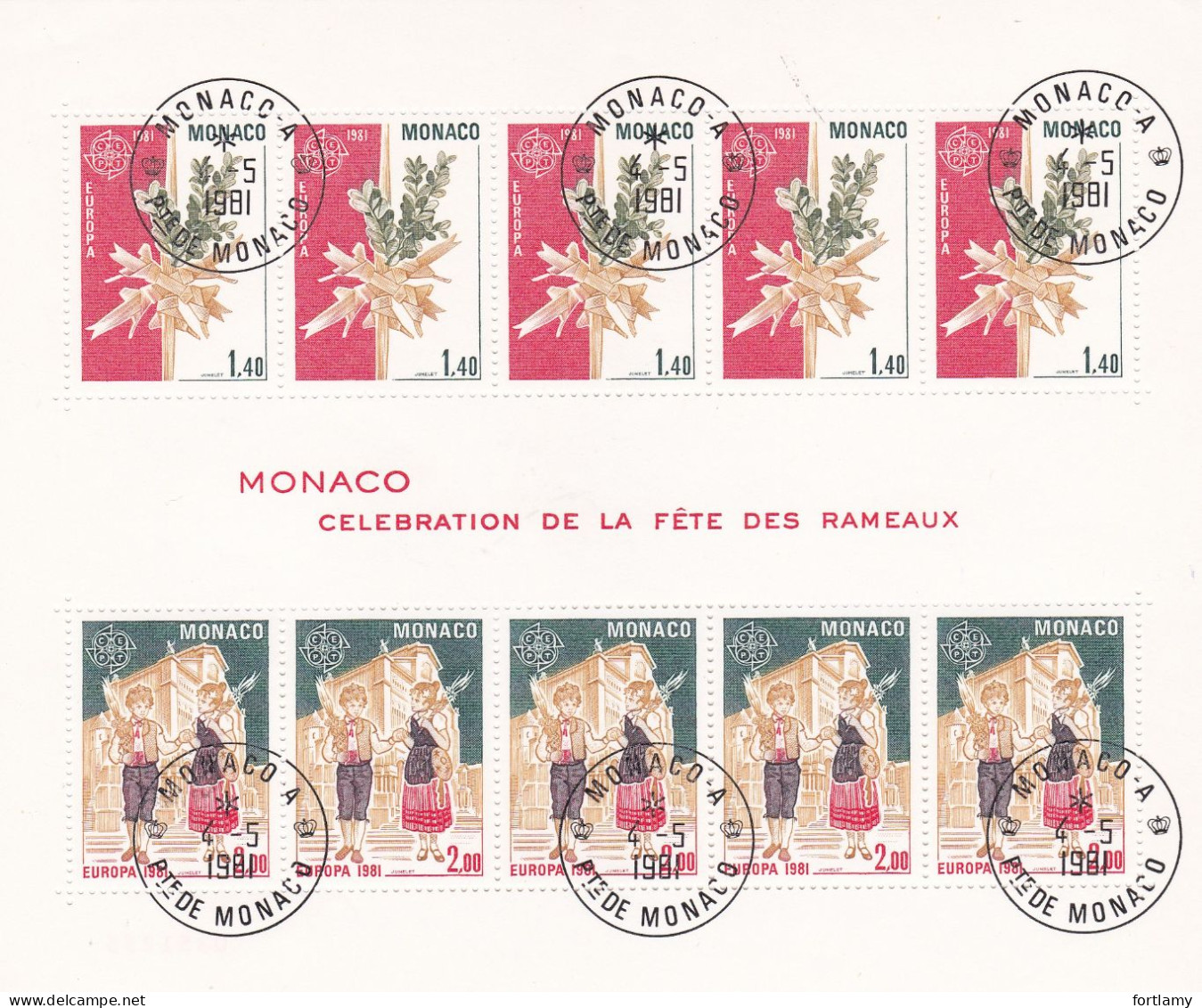 LOT 2005 MONACO OBLITÉRÉS