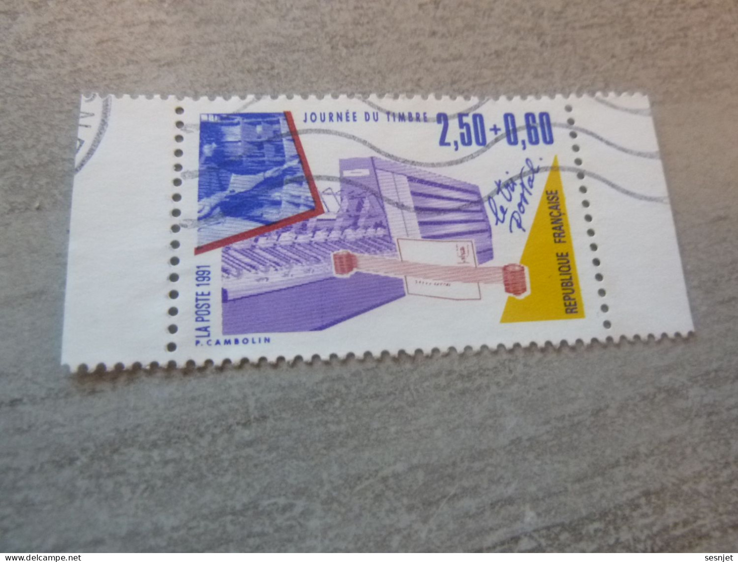 Les Métiers De La Poste - 2f.50+60c. - Yt 2689 - Lilas, Bleu, Jaune Et Rouge - Oblitéré - Année 1991 - - Gebraucht