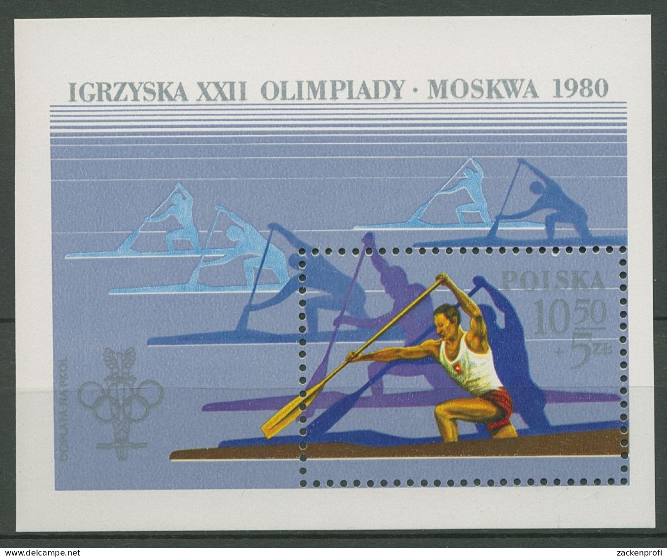Polen 1980 Olympia Sommerspiele Moskau Block 81postfrisch (C93316) - Blocs & Feuillets