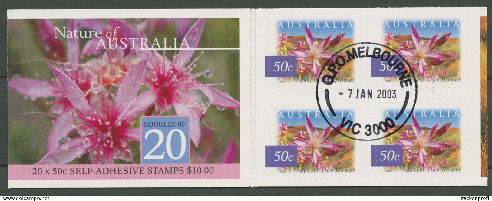 Australien 2003 Pflanzen Der Wüstergebiete MH 157 Gestempelt (C29615) - Cuadernillos