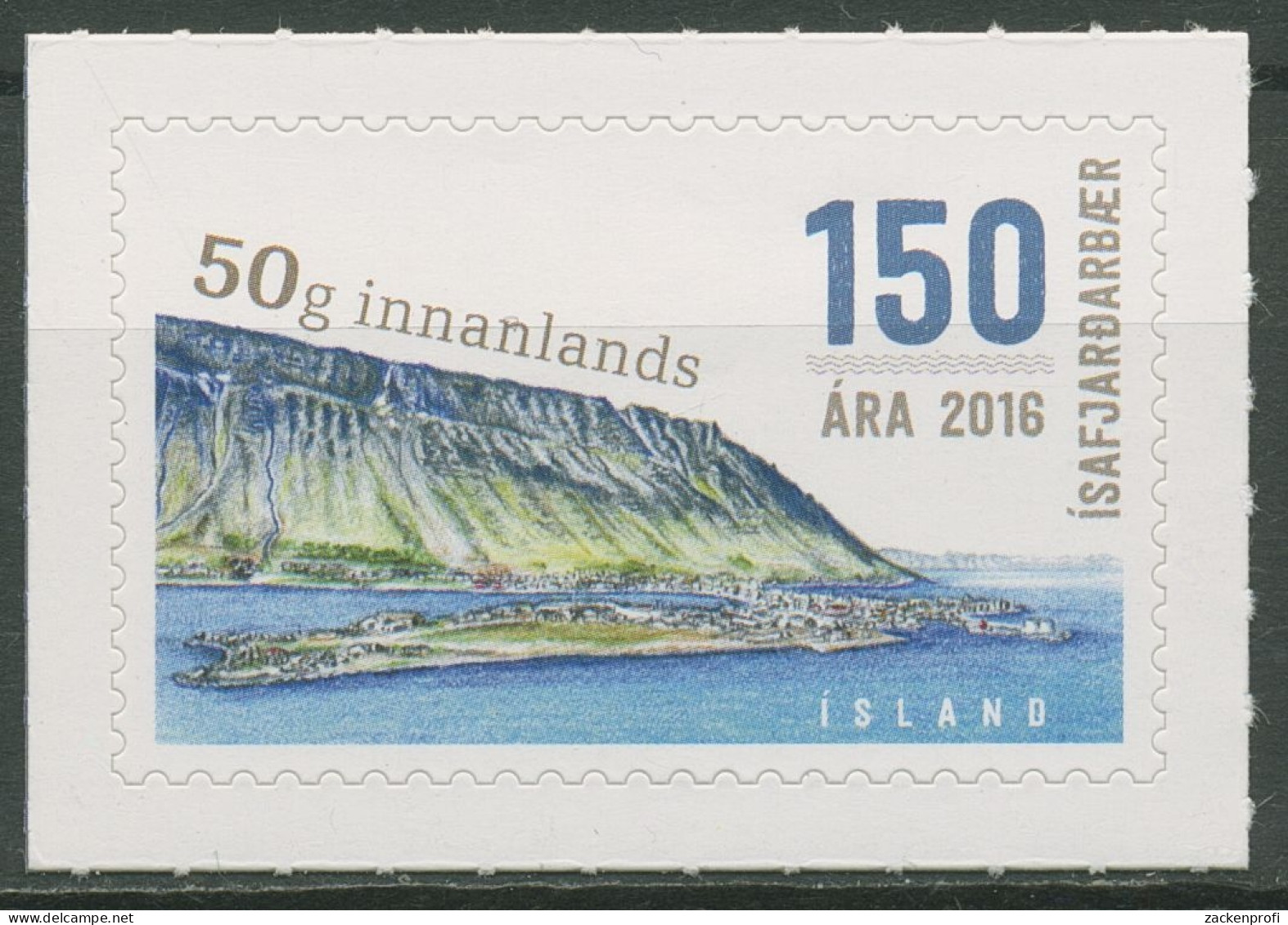 Island 2016 Stadtansicht Isafjördur Berg Eyrarfjall 1484 Postfrisch - Neufs