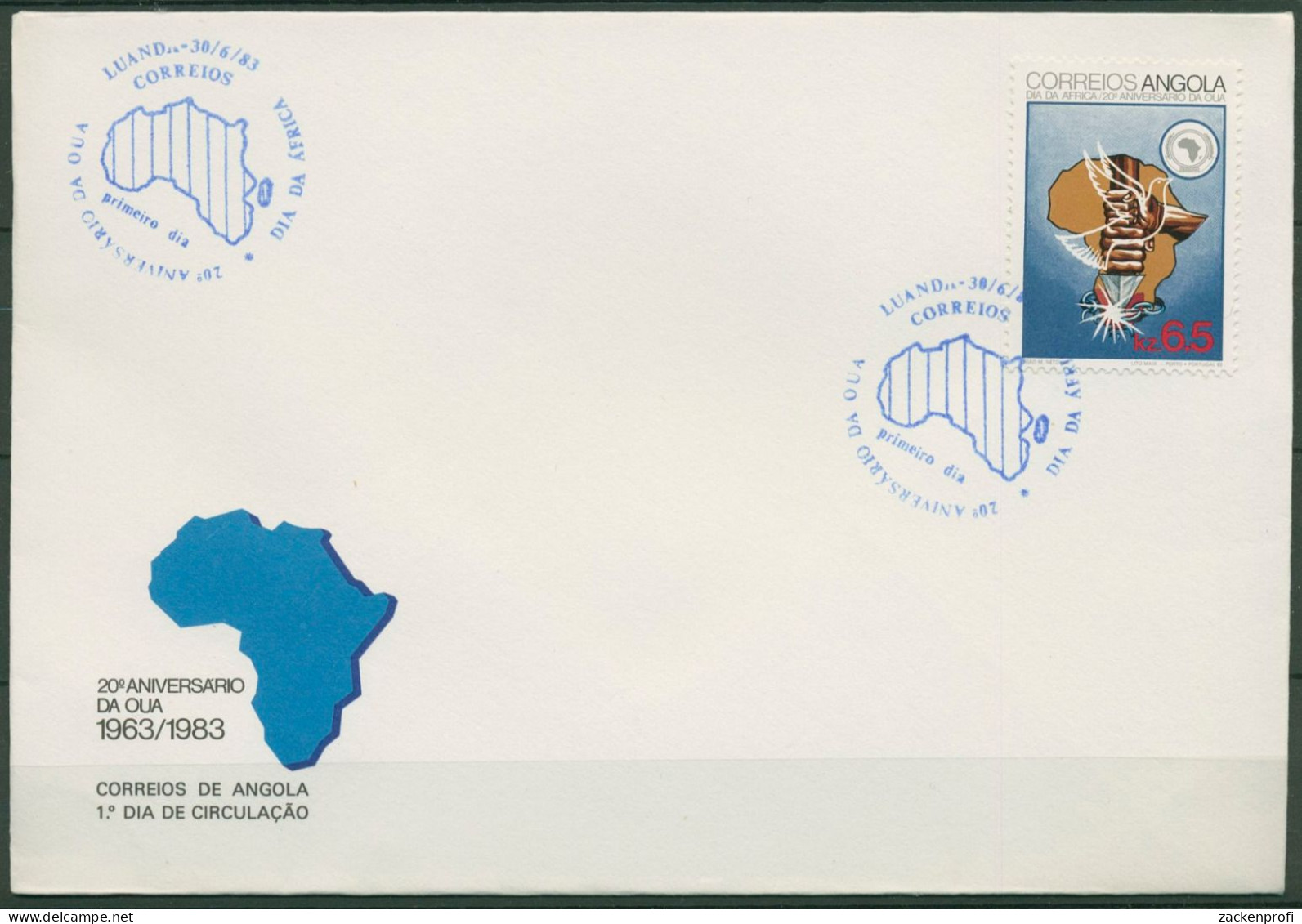 Angola 1983 Organisation Für Afrikanische Einheit 681 FDC (X60967) - Angola