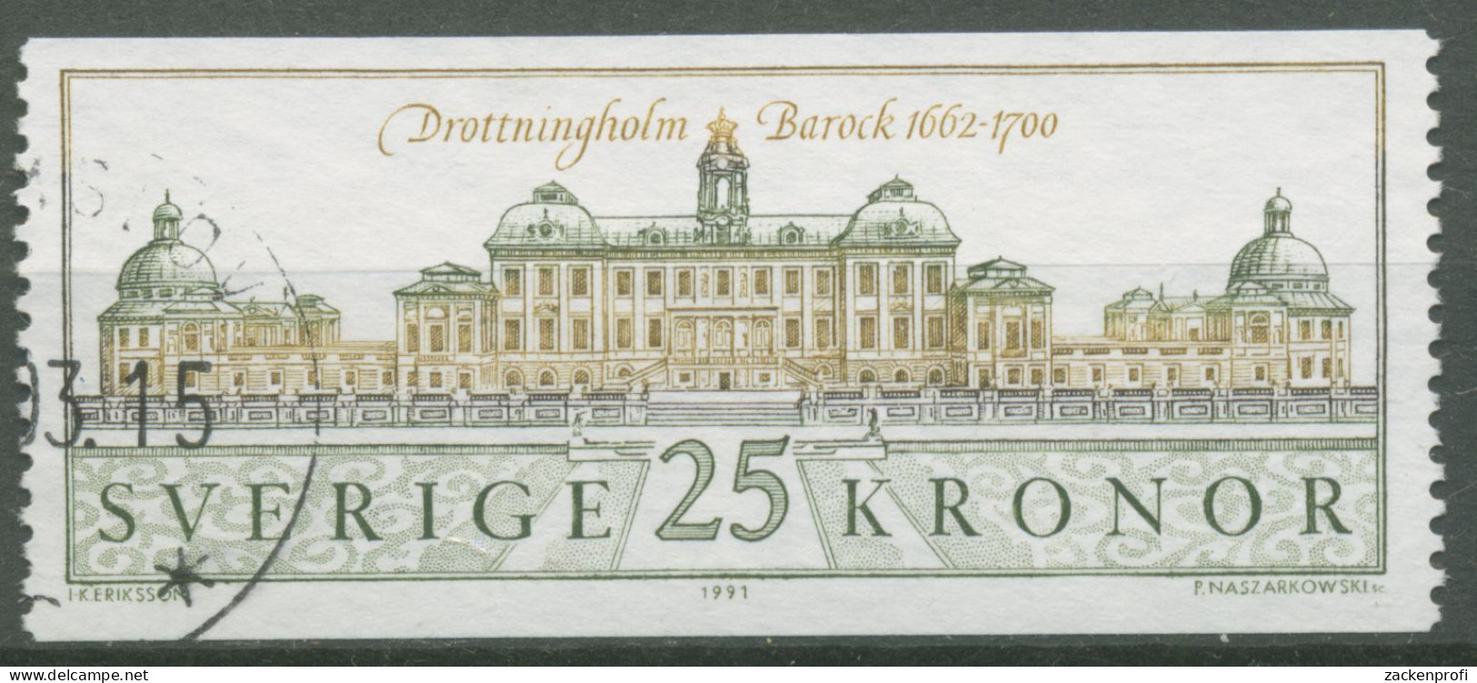 Schweden 1991 Schloss Drottningholm 1662 Gestempelt - Gebraucht