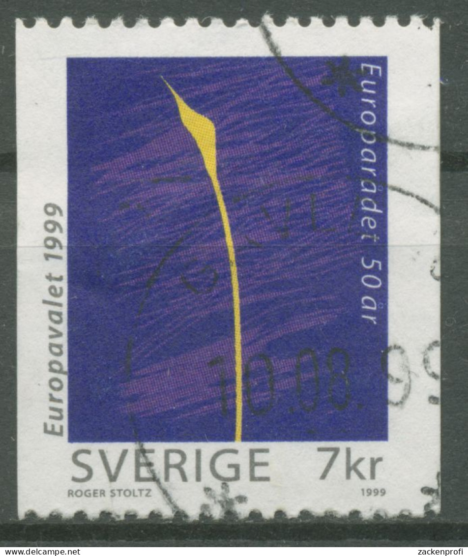 Schweden 1999 Europarat Europäisches Parlament Keimende Pflanze 2124 Gestempelt - Gebraucht