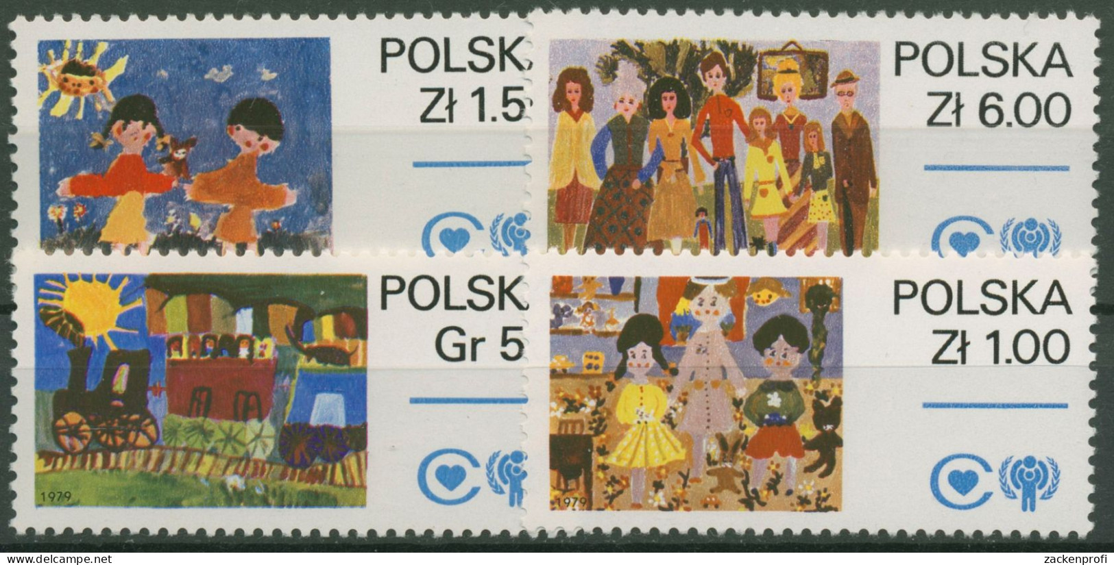 Polen 1979 Jahr Des Kindes Kinderzeichnungen 2603/06 Postfrisch - Unused Stamps