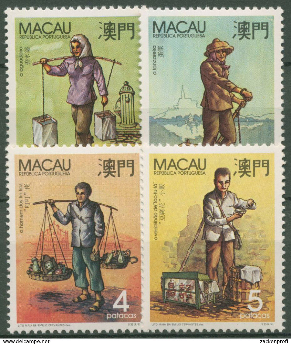 Macau 1989 Berufe 612/15 Postfrisch - Neufs