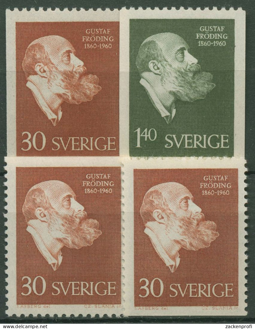 Schweden 1960 Dichter Gustav Fröding 461/62 Postfrisch - Unused Stamps